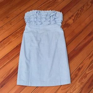 Vineyard Vines Seersucker Strapless Dress
